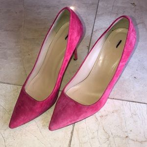 Jcrew Elsie Pink Suede Pumps 8.5